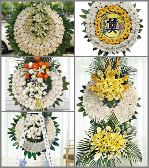 上海青浦区白鹤镇万狮村花圈速递